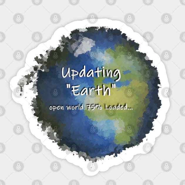 Open World "Earth" - out soon Sticker by RedHeadAmazona